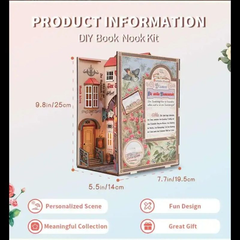 artisan-crafted-book-nook-showing-ancient-flower-lined-streets artisan crafted book nook showing ancient flower lined streets
