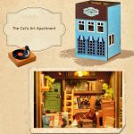 Artisan wooden miniature house construction kit