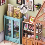 Assemble your own tiny greenhouse miniature model kit pre-cut wood components