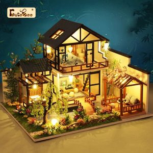 "Bamboo Courtyard" Miniature Dollhouse Kit