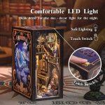 bathroom-bookshelf-miniature-scene-with-glowing-stars Bathroom bookshelf miniature scene with glowing stars LED strip lit