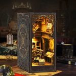 book-nook-shelf-insert-featuring-observatory-and-celestial-constellation-scene astronomy book nook shelf insert showing observatory and celestial constellation scene