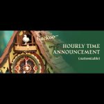 Chalet style wooden cuckoo clock DIY model with moon pendulum swinging