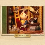 Charming wooden mini cottage building kit