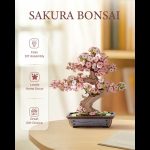 cherry-blossom-bonsai-wood-puzzle Layered petal detail of cherry blossom wooden puzzle showing precision joint angles