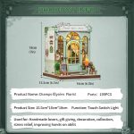 Collectible diorama kit inspired by Parisian avenue flower shop charm