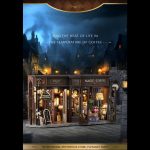 collectible miniature coffee shop diorama for shelves