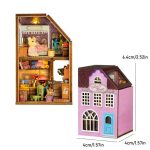 Collectible miniature dollhouse made of wood
