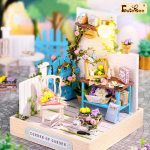 collectible-miniaturist-kit-with-detailed-furnishings collectible miniaturist kit showing detailed wood furnishings and LED lighting