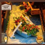 colmar-miniature-book-nook-shelf-insert-with-illuminated-street Colmar miniature book nook shelf insert showing illuminated cobblestone street