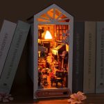colorful-rainbow-love-shelf-insert-home-decor Colorful rainbow love shelf insert home decor: handmade book nook kit