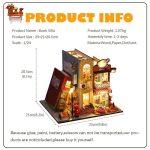 Compact bookshelf diorama inspired by London streets fitting standard shelf depth