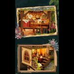 cottage-garden-miniature-craft-set-ideal-for-diorama-and-led-display Cottage garden miniature craft set for diorama display with LED lighting