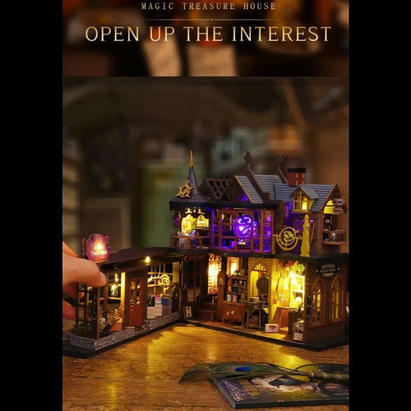 cozy-lighted-treasure-house-ornament-for-shelves Cozy lighted treasure house ornament for shelves