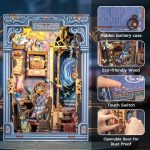 cozy-miniature-reading-nook-with-whimsical-travel-agency-facade Cozy miniature reading nook with whimsical travel agency design and details
