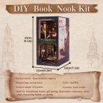 cozy-mystery-reading-nook-miniature-with-rose-embellishments Cozy mystery reading nook miniature with rose embellishments and warm light