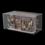 cozy reading corner miniature diorama scene