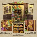 cozy-reading-nook-with-miniature-plants-and-shelves Cozy reading nook with miniature plants and shelves showing fantasy plant shop book nook placement