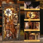 craft-kit-for-creating-a-cozy-book-nook Craft kit for creating steampunk book nook with pre-cut wood and LED strip included