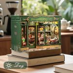 Craft kit for creating a floral book nook