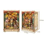 creative-book-nook-diorama-with-puppet-theater-scene Creative book nook diorama with puppet theater scene and painted backdrop