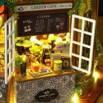 creative-craft-kit-for-assembling-a-miniature-outdoor-cafe-house Creative craft kit for assembling a miniature outdoor café house with botanical props