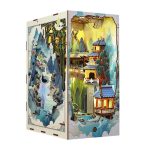 decorative-miniature-chinese-village-scene-for-book-nook Decorative miniature Chinese village scene inside a DIY book nook kit