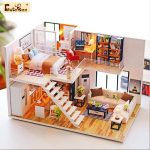 decorative-miniature-room-kit-with-elegant-accents Decorative miniature room kit with elegant accent pieces and warm LED lighting