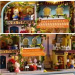 decorative-miniature-stage-box-for-collectors Decorative miniature stage box finished kit displayed on bookshelf with home decor