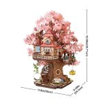 delicate sakura cottage model for home decor
