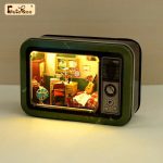 detailed-scale-model-dollhouse-kit-for-hobbyists Detailed 1:24 scale miniature dollhouse kit showing realistic interior rooms and furnishings