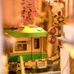 diy-book-nook-kit-inspired-by-japanese-cherry-blossoms DIY book nook kit inspired by Japanese cherry blossom spring street scene