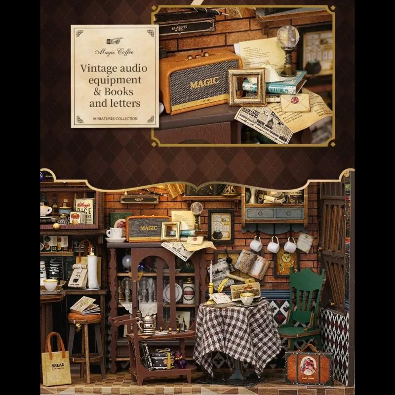 DIY craft kit for creating a cozy cafe reading spot