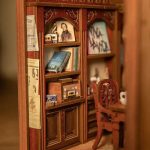 diy-miniature-book-nook-kit-with-hidden-musical-details DIY miniature book nook kit with hidden guitar and record details