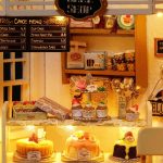 diy-miniature-cake-house-craft-kit DIY miniature cake house craft kit with wooden panels and accessories