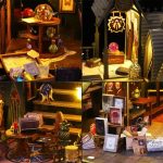 diy-miniature-house-kit-with-resin-furniture-and-led-lights DIY miniature house kit with resin furniture and warm LED strip lighting