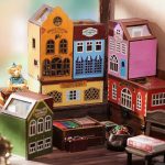 DIY miniature room box with included furniture and accessories