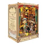 diy-miniature-theater-diorama-craft-kit-for-readers DIY miniature theater diorama craft kit showing pre-cut wood components