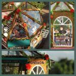 diy-tabletop-garden-cafe-model-with-realistic-plants DIY tabletop garden café model with realistic miniature plants and greenhouse panels