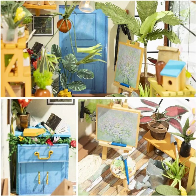 diy-terrarium-greenhouse-for-small-houseplant-display DIY terrarium greenhouse kit for small houseplant display on desk
