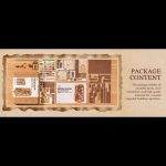 diy-wooden-bookshelf-insert-with-handcrafted-library-details DIY wooden book nook kit featuring handcrafted miniature library with receding staircase and details