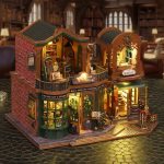 diy-world-of-warcraft-miniature-house-model World of Warcraft miniature house model with LED lighting on desk