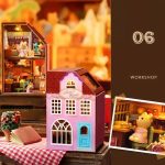 Educational toy wooden miniature house project