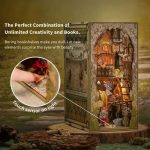 elven-village-miniature-shelf-decor-with-warm-lighting Elven village miniature shelf decor glowing with warm LED lighting