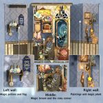 fantasy-book-nook-diorama-evoking-a-spiritual-journey Fantasy book nook diorama evoking spiritual journey and interdimensional portal