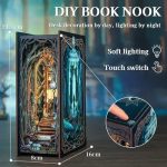 fantasy-reading-nook-bookshelf-accessory Fantasy reading nook bookshelf accessory sized to fit between standard hardcover books