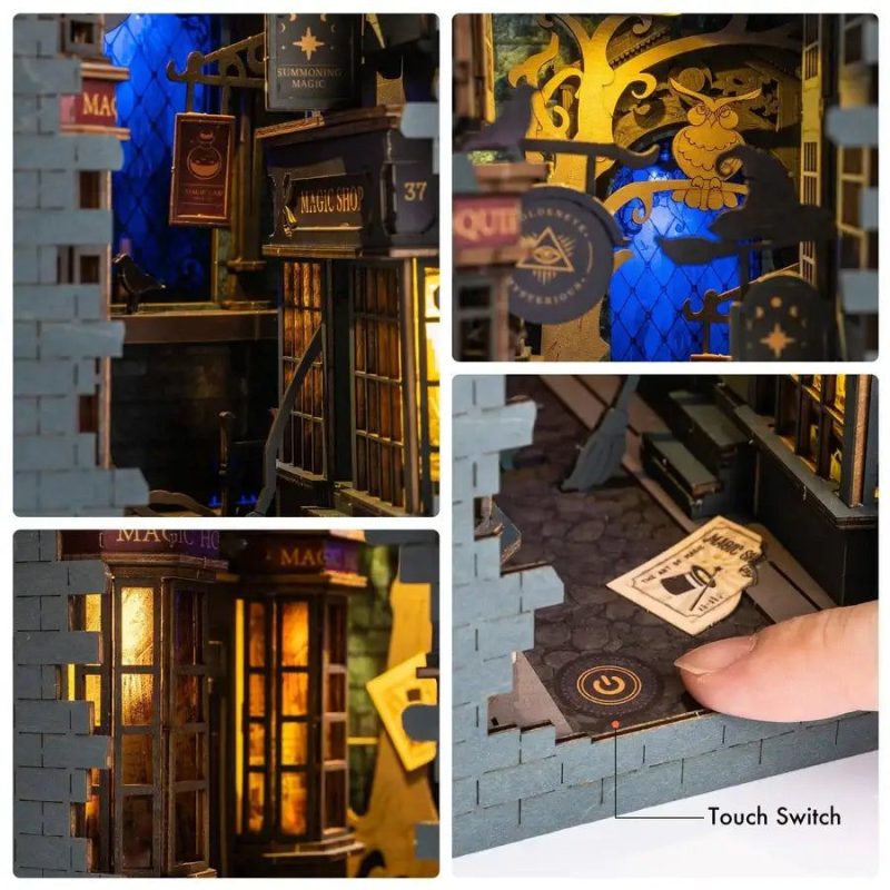 fantasy-tiny-world-book-nook-decorative-shelf-art fantasy tiny world book nook decorative shelf art