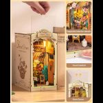 floral-corner-book-nook-miniature-diorama-kit Floral corner book nook miniature diorama with cobblestone street and flower stall