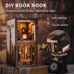 floral-detective-investigation-scene-for-bookshelf-diorama Floral detective investigation scene for bookshelf diorama with rose motifs