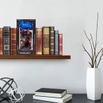 futuristic-urban-diorama-handmade-shelving-scene Futuristic urban diorama handmade scene on wooden shelving unit